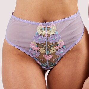 Felicity Hayward X PP - Luna Pastel Embroidered High Waisted Thong NWT